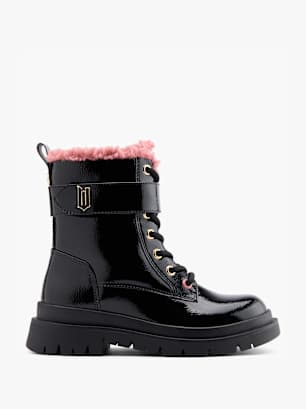 Wicked Škornji z vezalkami Črna