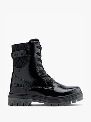 TOM TAILOR Ghete cu șireturi Negru