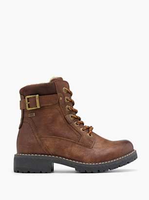 TOM TAILOR Aukštakulniai aulinukai su raišteliais Konjako