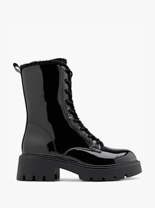 Catwalk Škornji z vezalkami Črna