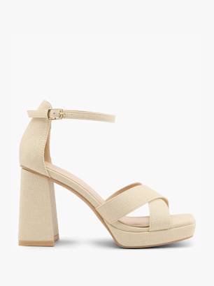 Graceland Sandalias de tacón Beige