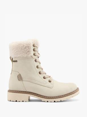 Easy Street Bottes à lacets Crème