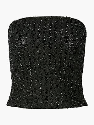 PIECES Top Schwarz