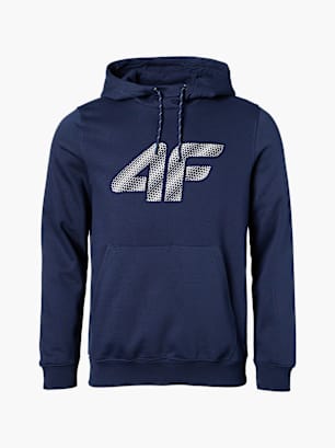 4F Bluza z kapturem Niebieski