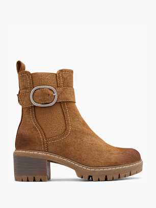 Claudia Ghizzani Chelsea Stiefelette Cognac