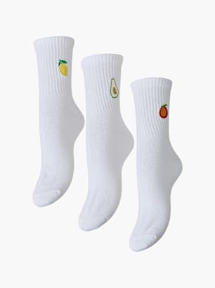 PIECES Socks White