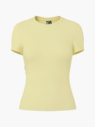 PIECES T-Shirt Gelb