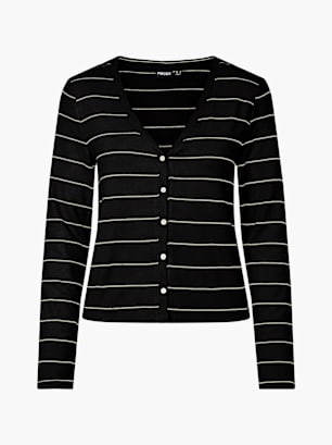 PIECES Strickpullover Schwarz