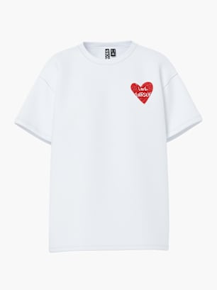 PIECES T-Shirt Weiß