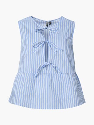 PIECES Top Blau
