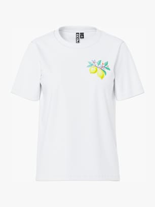PIECES T-Shirt Weiß