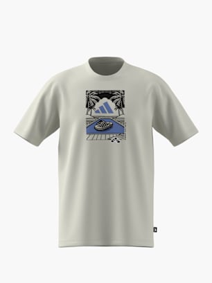adidas Tee-shirt Blanc cassé