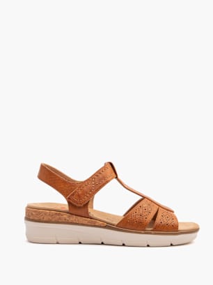 Relife Heeled sandal Cognac
