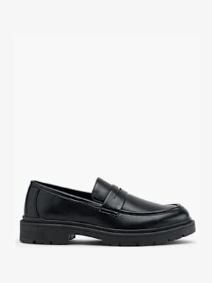 AM SHOE Loaferice Crna