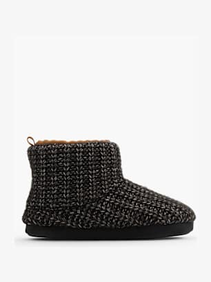Casa mia Plush slipper Black