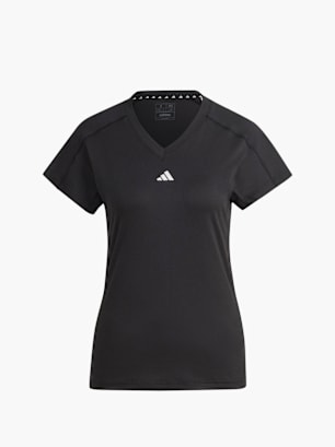 adidas AEROREADY Train Essentials Minimal Branding V-Neck T-Shirt Schwarz