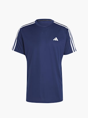 adidas Train Essentials 3-Streifen Training T-Shirt Blau