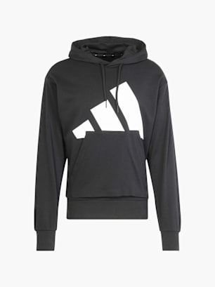 adidas Essentials Big Logo French Terry Hoodie Schwarz