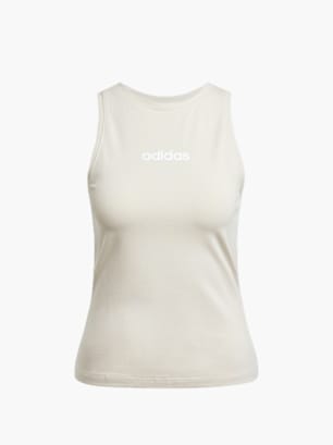 adidas Essentials Linear Slim Cotton Tanktop Beige