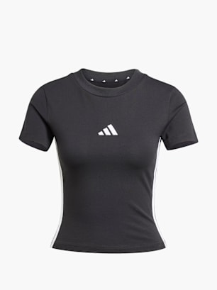 adidas Essentials 3-Streifen Slim Baby T-Shirt Schwarz