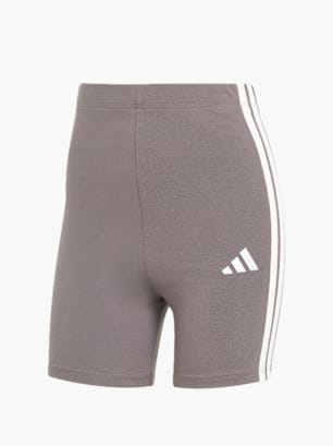 adidas Essentials 3-Streifen High Waisted kurze Leggings Grau