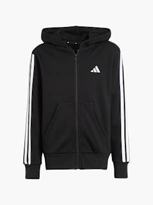 adidas Essentials Kids Kapuzenjacke Schwarz