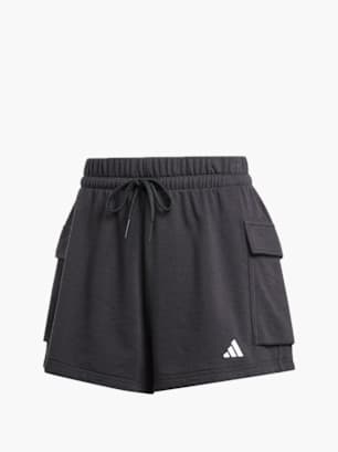 adidas Essentials Small Logo French Terry Cargoshorts Schwarz