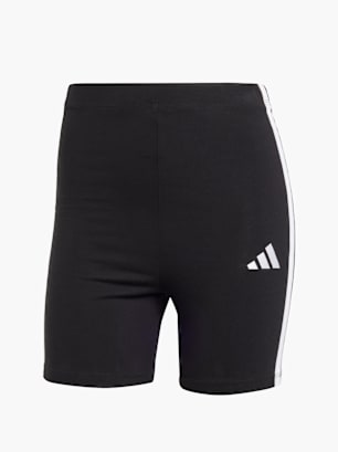 adidas Essentials 3-Streifen High Waisted kurze Leggings Schwarz
