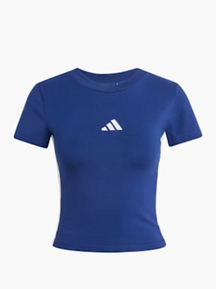 adidas Essentials 3-Streifen Slim Baby T-Shirt Blau