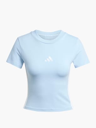 adidas Essentials 3-Streifen Slim Baby T-Shirt Blau