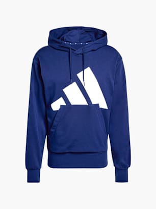 adidas Essentials Big Logo French Terry Hoodie Blau