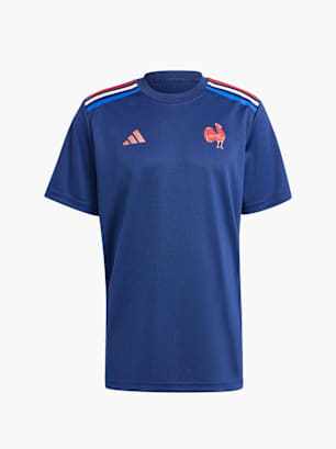 adidas Frankreich Rugby Supporter Heimshirt Blau