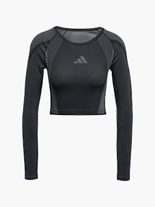 adidas Seamless Knitted Longsleeve Schwarz