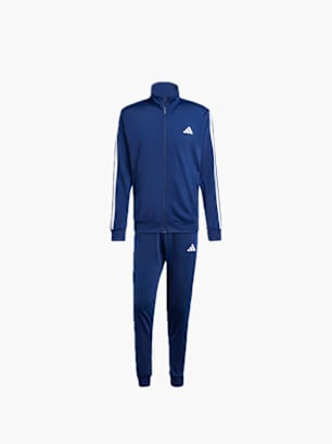 adidas Sportswear Basic 3-Streifen Tricot Trainingsanzug Blau