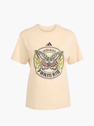 adidas adidas X FARM T-Shirt mit Grafikprint Beige