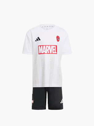 adidas Marvel Spider-Man T-Shirt-Set für Kinder Weiß