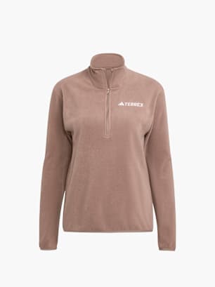 adidas Multi Essentials 1/2 Zip Fleeceoberteil Braun