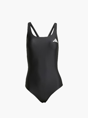 adidas Badeanzug mit V-förmigem Rückendesign Schwarz