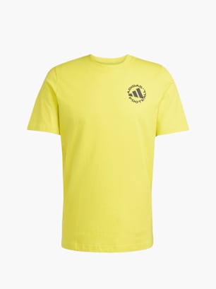 adidas Football Sticker Graphic T-Shirt Gelb