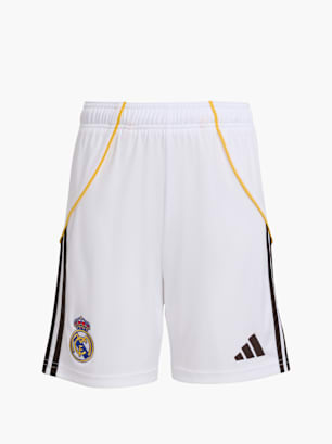 adidas Real Madrid 25/26 Heimshorts Kinder Weiß