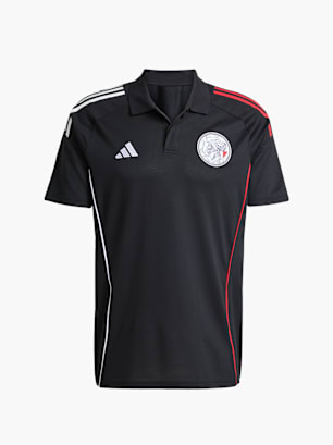 adidas Ajax Tiro 25 Competition Poloshirt Schwarz