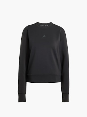 adidas Designed-for-Training entworfenes Warm-Up Sweatshirt mit Rundhalsausschnitt Schwarz