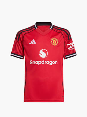 adidas Manchester United 25/26 Kids Heimtrikot Rot