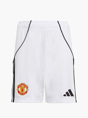 adidas Manchester United 25/26 Heimshorts Kinder Weiß