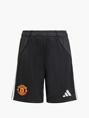 adidas Manchester United 25/26 Heimshorts Kinder Schwarz