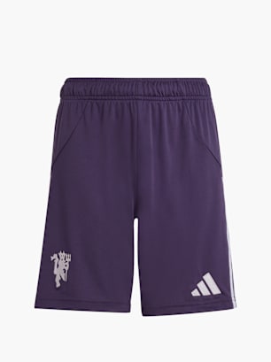 adidas Manchester United 25/26 Kids Auswärtsshorts Lila