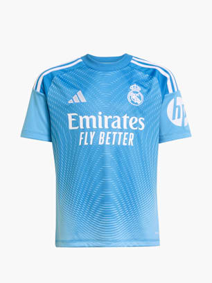 adidas Real Madrid 25/26 Kids Torwart-Heimtrikot Blau