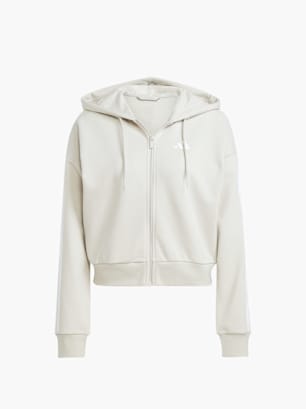 adidas Essentials 3-Streifen French Terry Kapuzenjacke Beige