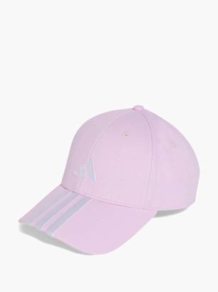 adidas 3-Streifen Logo Baseball Kappe Pink