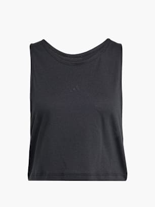 adidas Yoga Essentials Tanktop, kürzer geschnitten Schwarz